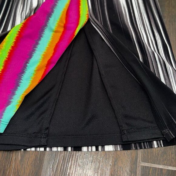 Maggy London Rainbow Surplice Midi Dress - Picture 10 of 16